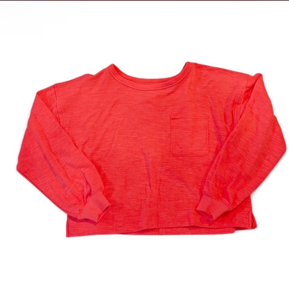 Aerie Coral Long Sleeve Tee